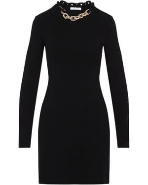 Rabanne Short Knitted Dress - Black