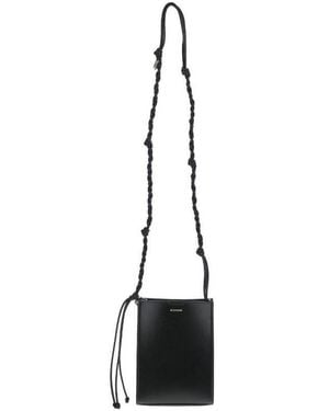 Jil Sander Logo Detailed Small Crossbody Bag - White