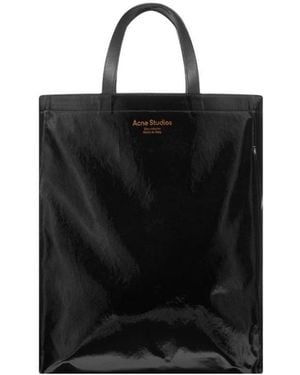 Acne Studios High-Shine Tote Bag - Black