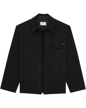 Saint Laurent Long-Sleeved Shirt Jacket - Black