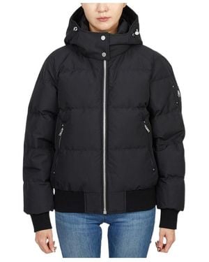 Moose Knuckles Padded Hooded Jacket - Black