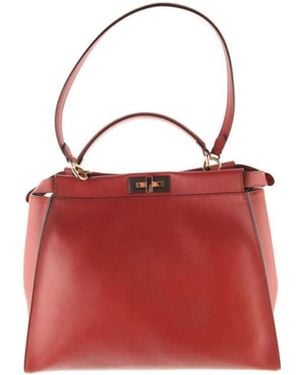 Fendi Logo Handbag - Red