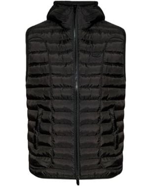 DIESEL Hooded Vest 'W-Temple' - Black