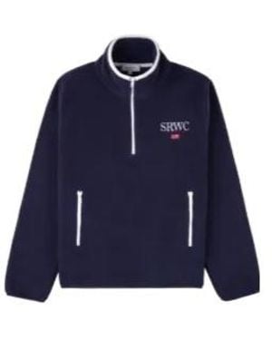 Sporty & Rich Zip Fleece Jacket - Blue
