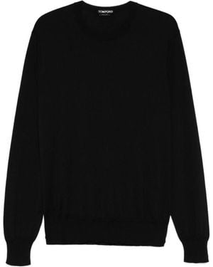 Tom Ford Long-Sleeved Crewneck Jumper - Black