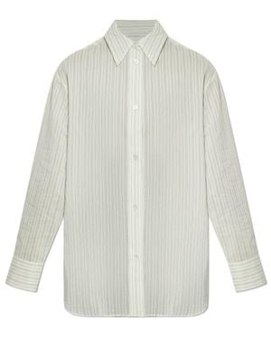 Studio Nicholson Rouen Striped Oversized Shirt - White