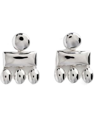 Phoebe Philo Mini Chandelier Earrings - White