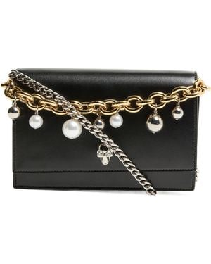 McQueen Small Skull Bag - Black
