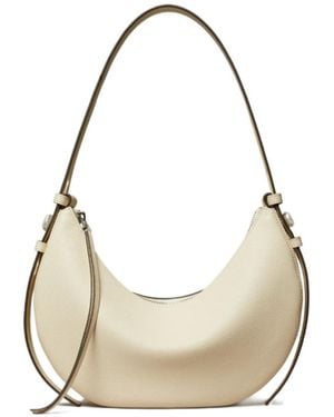 Tory Burch Romy Half Moon Shoulder Bag - Natural