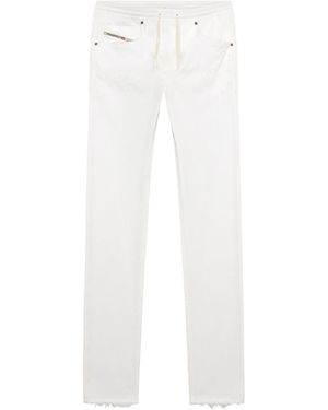 DIESEL 2030 D-Krooley Tapered Drawstring Trousers - White