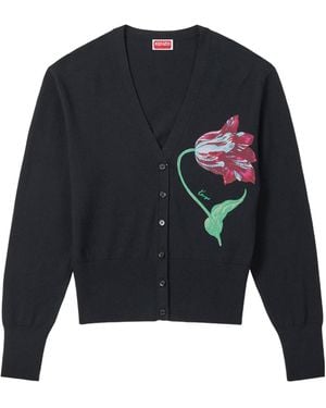 KENZO Tulip' Cardigan - Blue