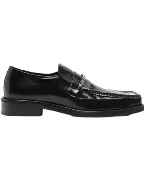 Martine Rose Square-Toe Loafers - Black