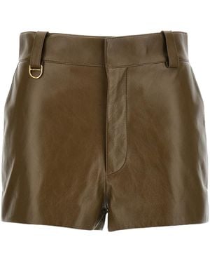 Chloé Belt-Loop Shorts - Green