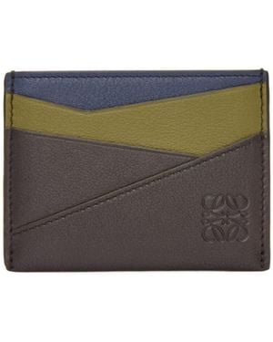 Loewe Puzzle Plain Cardholder - Gray