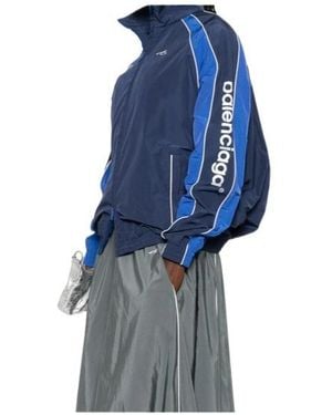 Balenciaga Long-Sleeve Casual Jacket - Blue