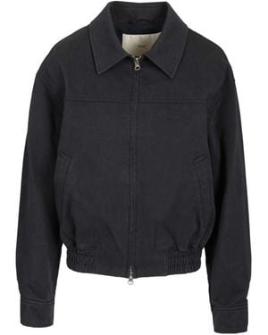 DUNST Elasticated Waistband Zip-Up Jacket - Blue