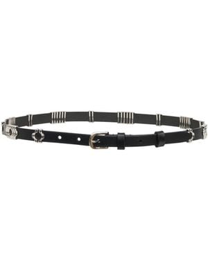 Isabel Marant Odena Leather Belt - White