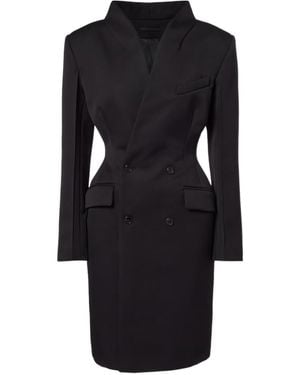 Wardrobe NYC Double-Breasted Coat - Black