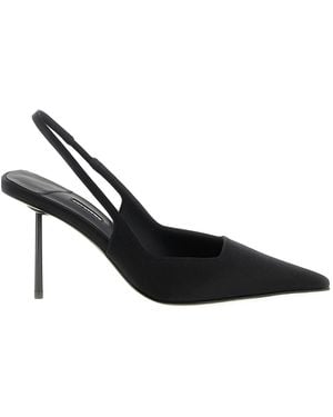 Le Silla Amelia Silk-Satin Pumps - Black