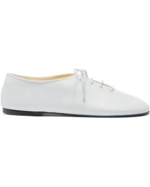 Proenza Schouler Glove Lace-Up Ballet Flats - White