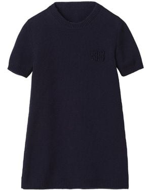 Miu Miu Stretch Nylon Mini Dress in Black | Lyst