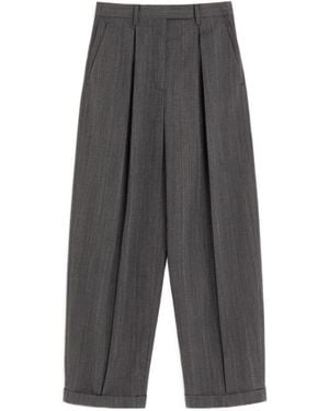 Valentino Pinstripe Pants - Gray