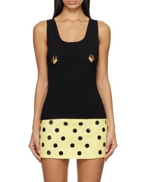 Moschino Heart Lock Vest - Black