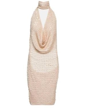 AYA MUSE Tipo Sequined Minidress - Natural