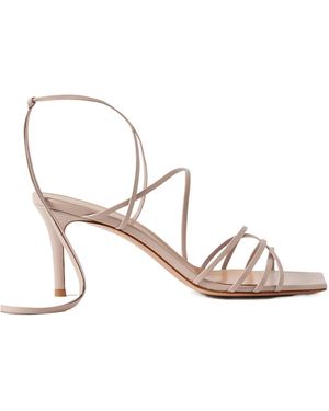 Gianvito Rossi 85 Leather Sandals - Metallic