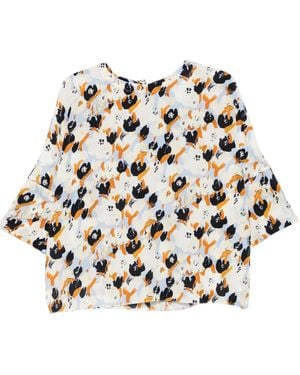 Marni Floral-Pattern Blouse - White