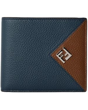 Fendi Leather Wallet Crafted - Blue