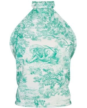 Dior Iviera Toiledejouysauvage Silktop - Green