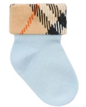 Burberry Two-Piece Cotton Blend Socks Set - Blue