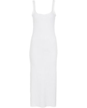 Chloé Chloé Classic Ribbed Sleeveless Dress - White