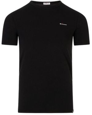 Kiton Logo-Print T-Shirt - Black