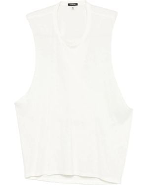 R13 Sleeveless Crew-Neck Top - White