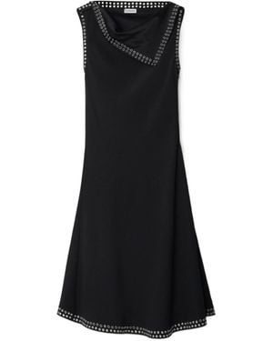 Burberry Sleeveless Flared Dress - Black