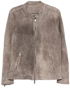 Giorgio Brato Stand-Collar Zip-Up Jacket - Brown
