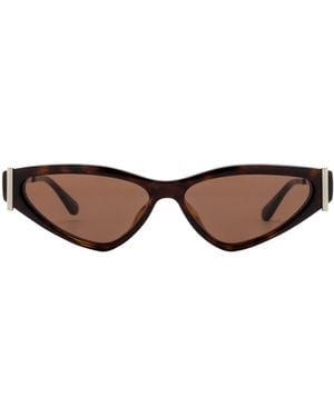 McQueen Eyewear Cat-Eye Frame Sunglasses - White