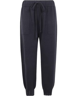 Uma Wang Elastic Waist Casual Pants - Blue