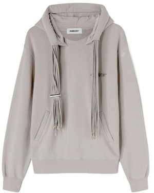 Ambush Drawstring Long-Sleeved Hoodie - Grey