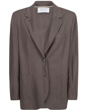 Harris Wharf London Single-Breasted Blazer - Brown