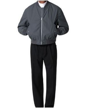 Jil Sander Zip-Up Bomber Jacket - Blue