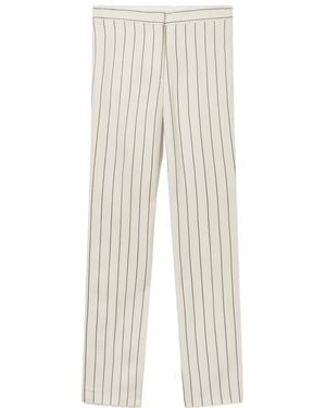 Stella McCartney Striped Pants - Natural