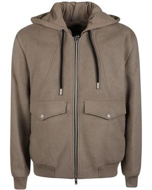 Moose Knuckles Long-Sleeved Casual Jacket - Brown