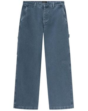 A.P.C. Canvas Carpenter Pants - Blue