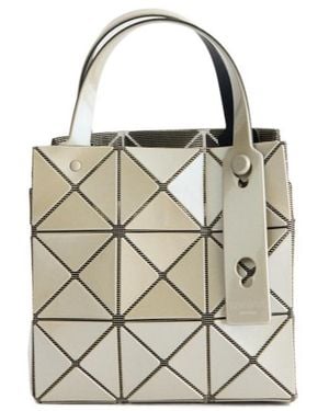 Issey Miyake Geometric-Patterned Handbag - White