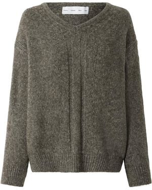 Proenza Schouler Solid-Color Knitted Jumper - Grey