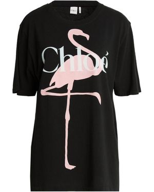 Chloé Oversize-T-Shirts - Black