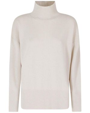 Roberto Collina Ribbed Turtleneck Relaxedfit Sweater - White